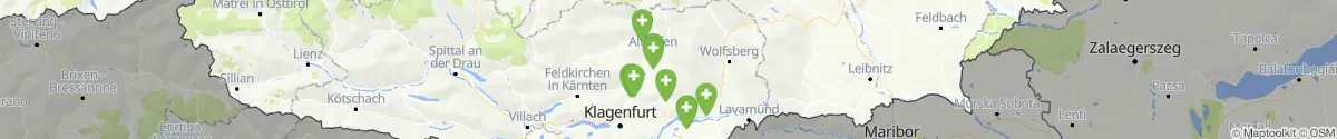 Map view for Pharmacies emergency services nearby Eberstein (Sankt Veit an der Glan, Kärnten)